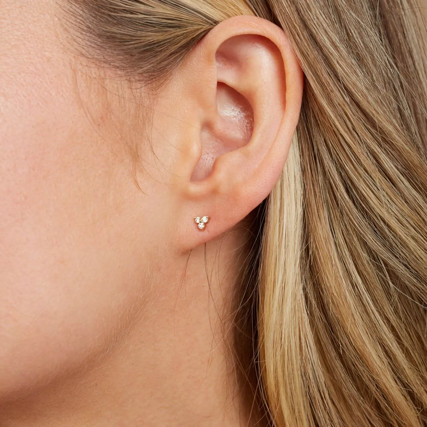 Trio Diamond Studs