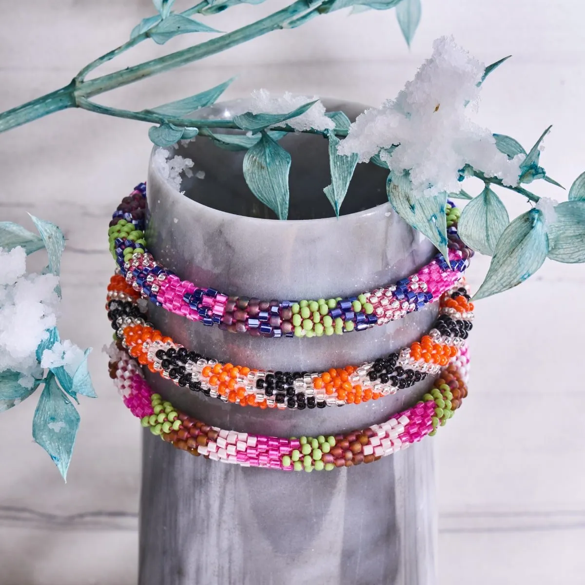 Tropical Holiday | Himalayan Glass Bead Bracelet