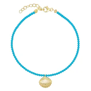Turquoise Shell Anklet