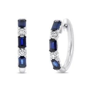 Uneek Earring 18K White Gold Emerald ER5185S