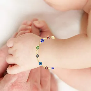 Unisex Bracelet with Multi Color Turkish EVil Eye Spiritual Protection Luck Ojo Turco