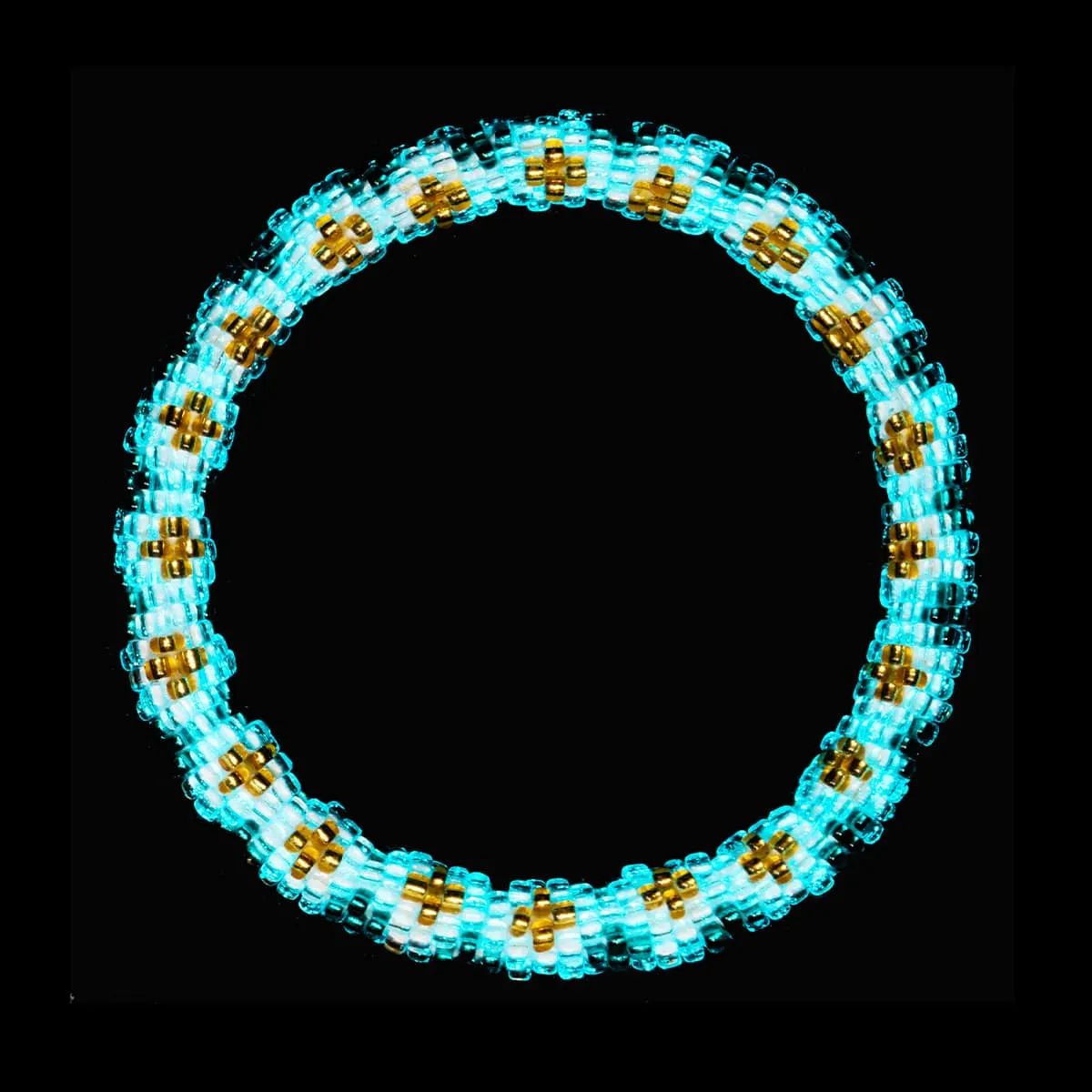 Vampire's Cross | Himalayan Glass Bead Bracelet