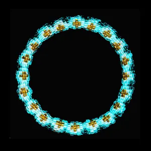 Vampire's Cross | Himalayan Glass Bead Bracelet