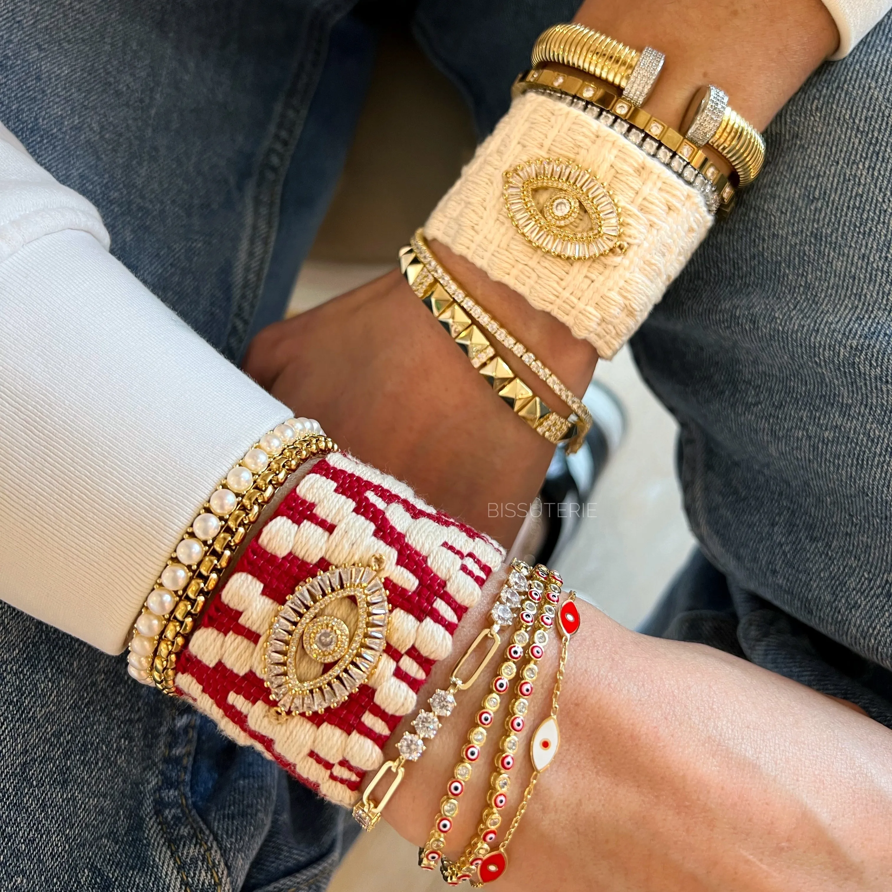 Vana Baguette Eye Bracelet