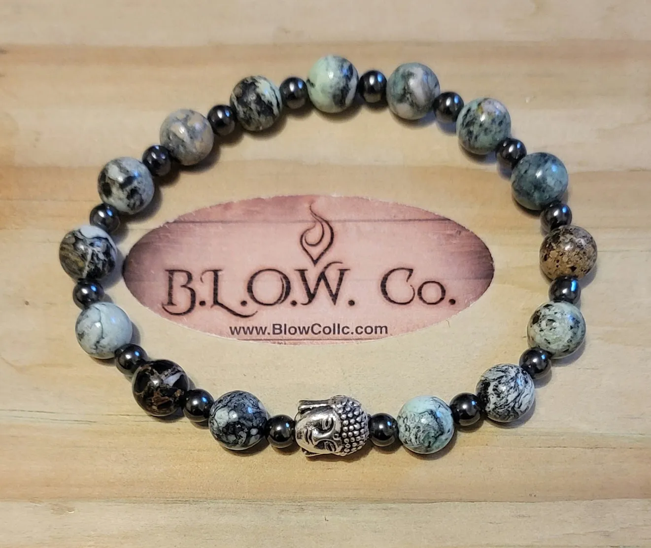 Variscite Custom 8mm Bracelet
