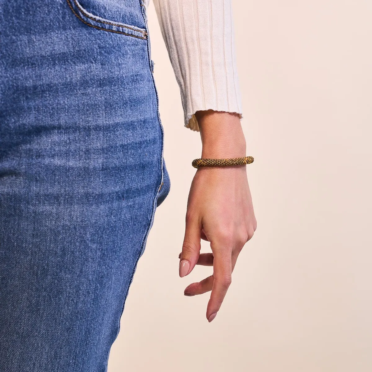 Venetian Gold | Himalayan Glass Bead Bracelet