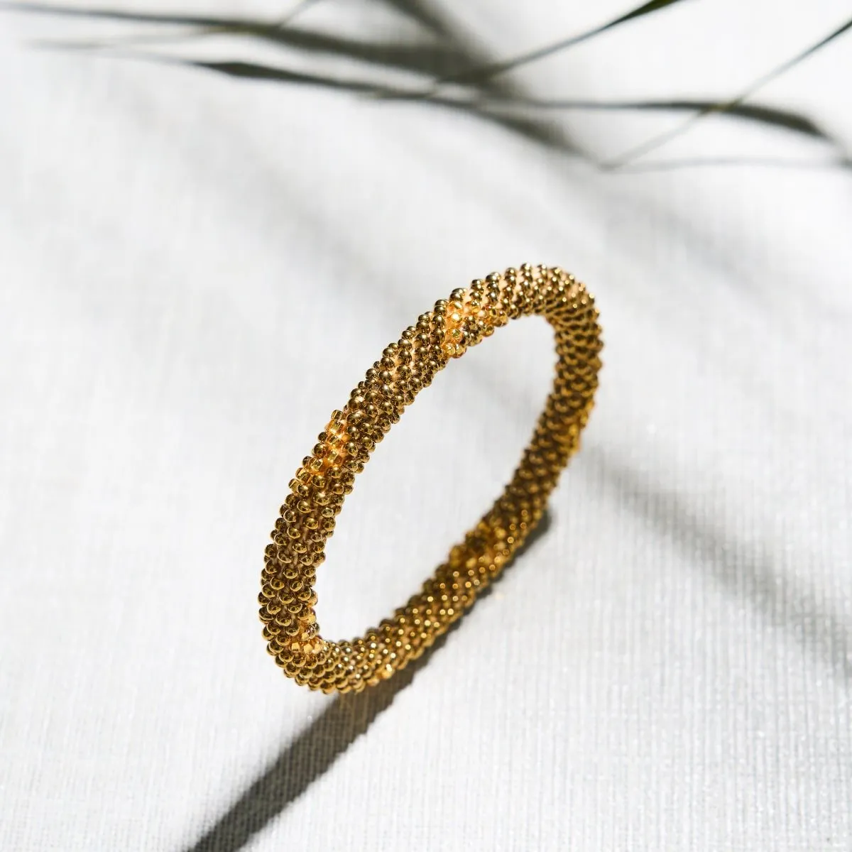 Venetian Gold | Himalayan Glass Bead Bracelet