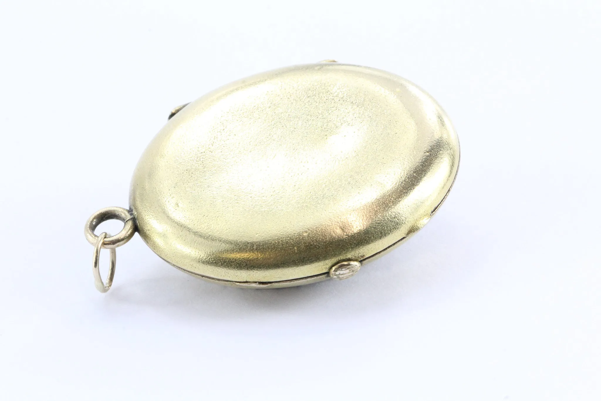 Victorian Antique 18k Solid Yellow Gold Seed Pearl Locket