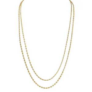 Victorian French 18 Karat Yellow Gold 62 IN Long Antique Fancy Link Chain