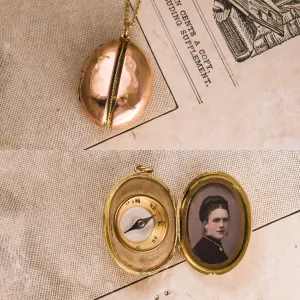 Victorian Gold Compass Locket
