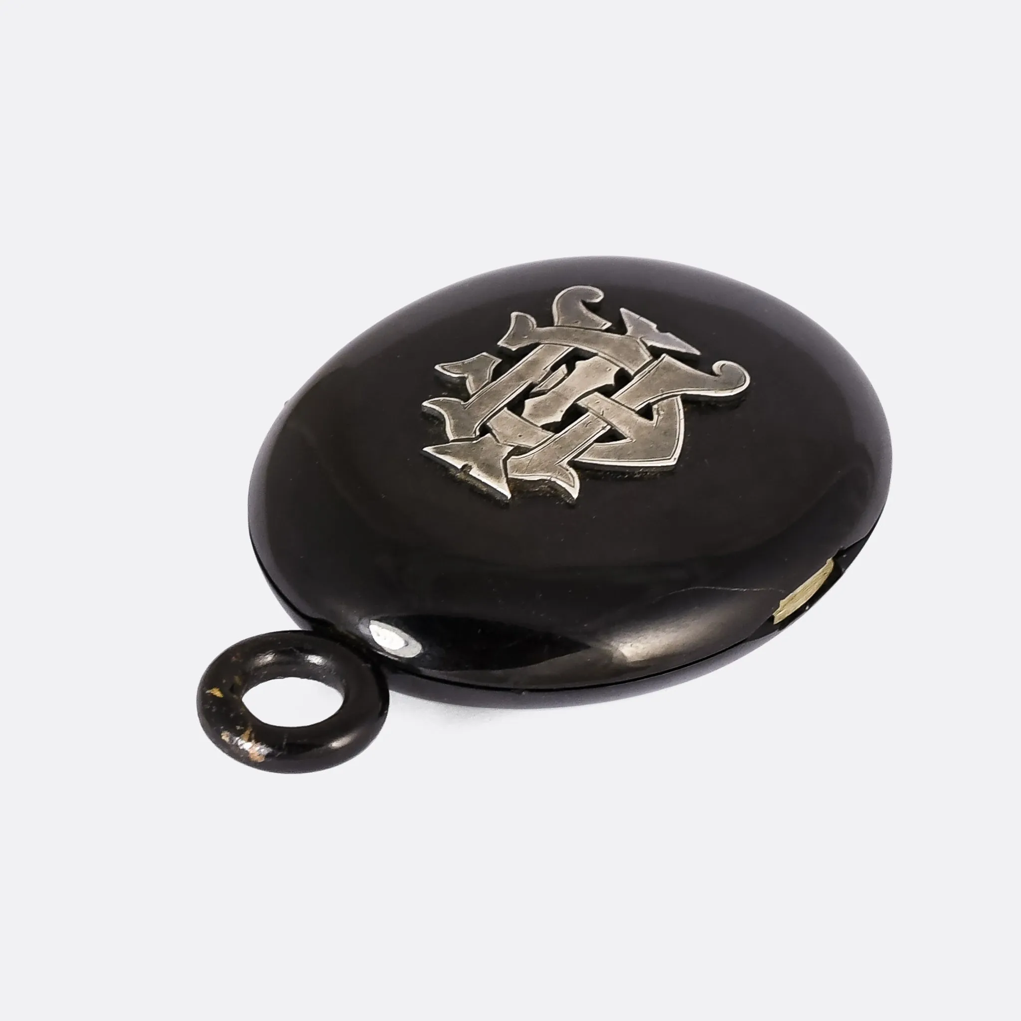 Victorian Jet AEI Locket