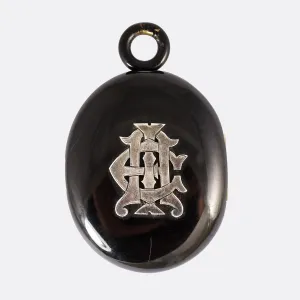 Victorian Jet AEI Locket