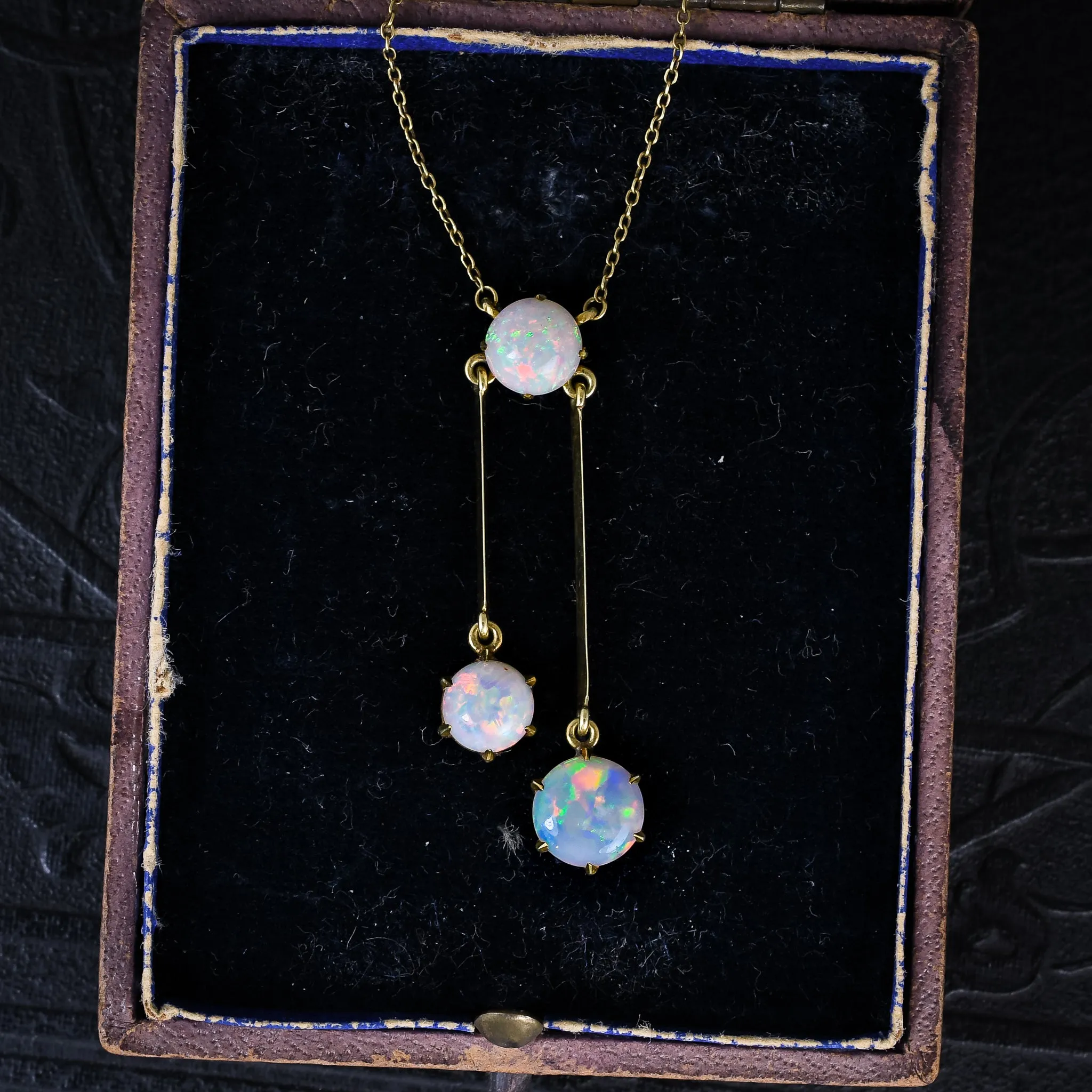 Victorian Opal Negligee Necklace