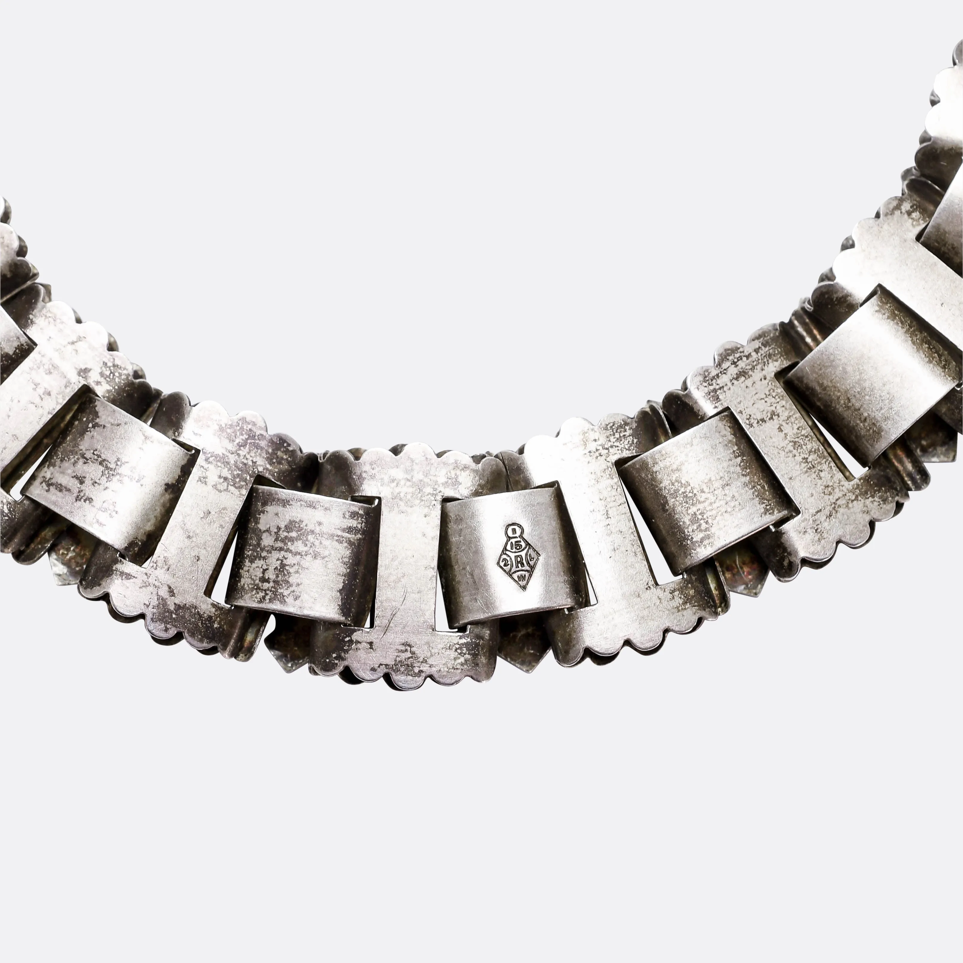 Victorian "Erato" Silver Locket & Collar