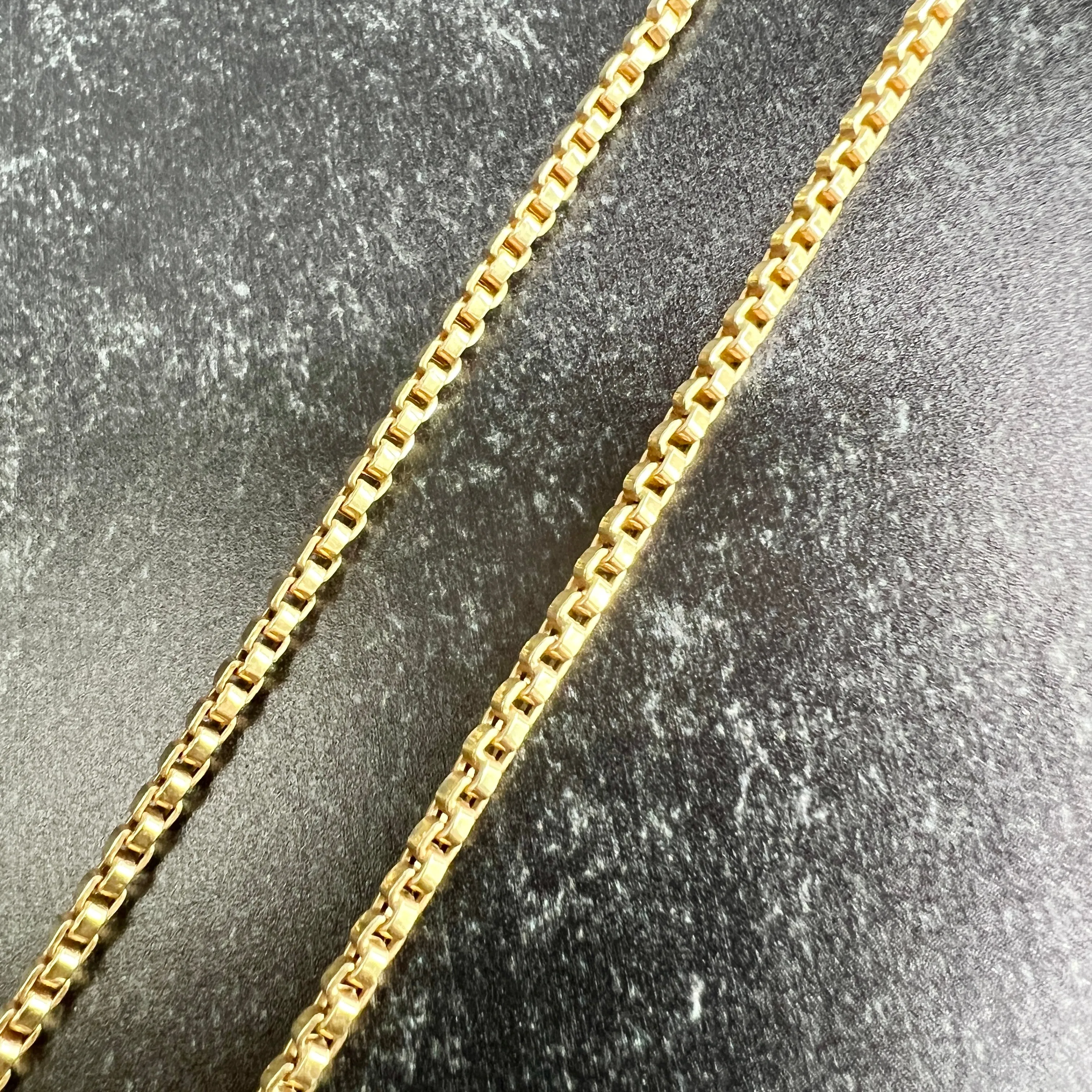 Vintage 18.25” Box Chain 14k