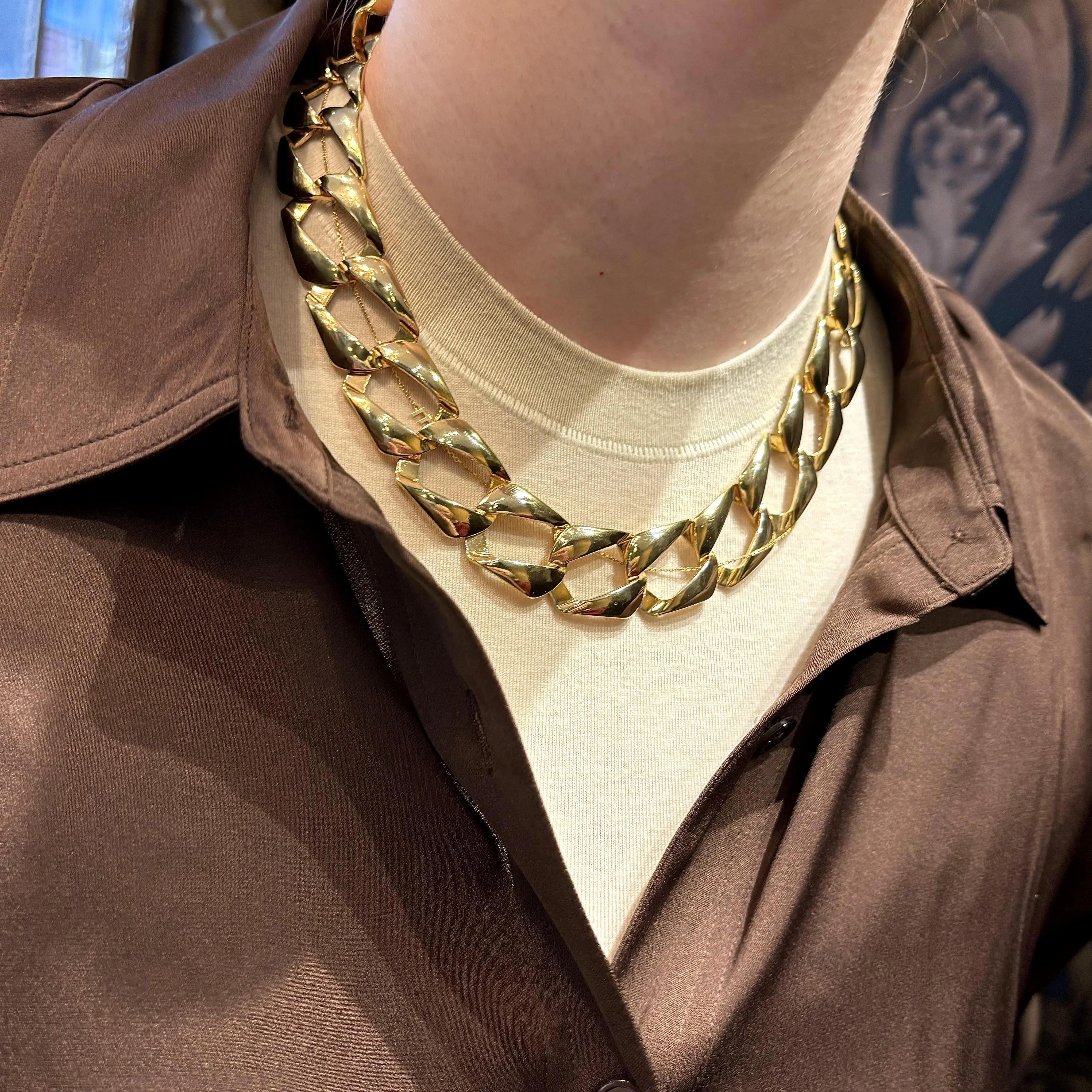 Vintage 80's Gold Fill Chain Necklace