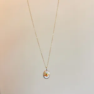 Vintage Butterfly Pendant Necklace