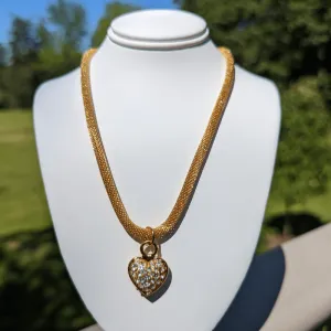 Vintage - Heart Pendant Necklace