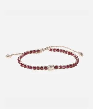 Violet Garnet  Bracelet | Silver