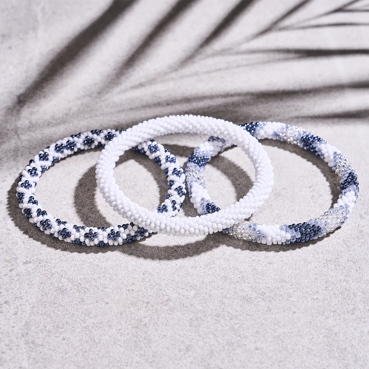 Winter Garden | Himalayan Glass Bead Bracelet