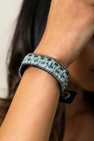 Woven Velvet Snap Bracelets.