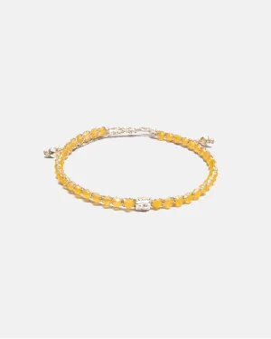 Yellow Calcite Bracelet | Silver